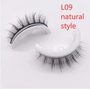 Captivating 3D layered mink-like false eyelashes for bold, voluminous eye makeup looks