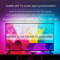 TV ambience light strip kit with app control for 32 to 150 inch televisions on a grey background.