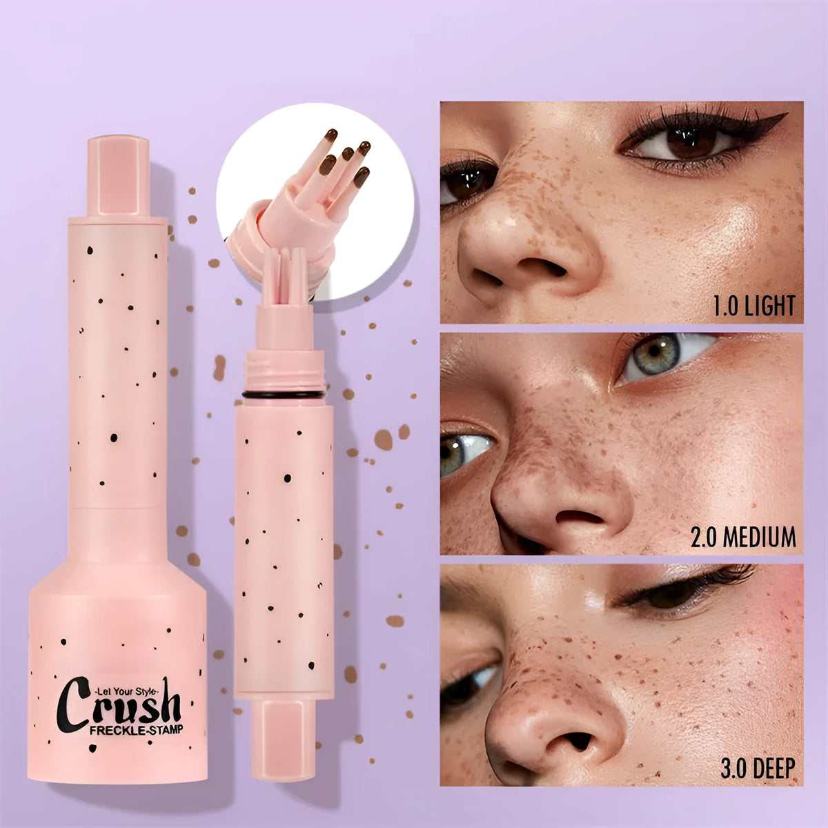Waterproof sweat-proof quick-drying freckle stamp pen cosmetic brush brown colour 1.5g standard specification