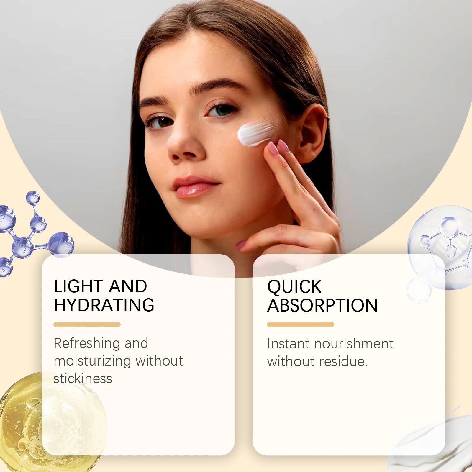 50g tube of mild moisturising protective cream with hyaluronic acid and UV filters