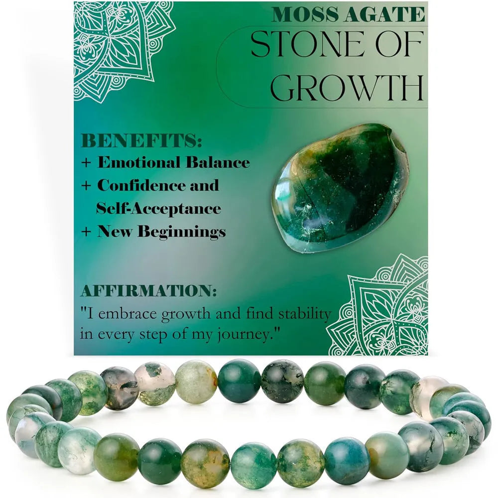 6mm natural stone geometric bracelet in African pine colour with manual processing and ornamental inlays