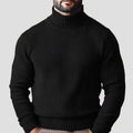 Knitted high-neck long-sleeve zip-up sweater cardigan for youth in acrylic, red colour, slim fit