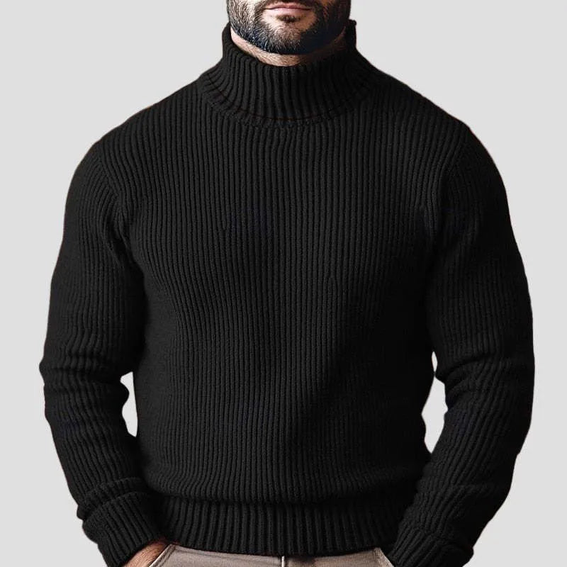 Knitted high-neck long-sleeve zip-up sweater cardigan for youth in acrylic, red colour, slim fit