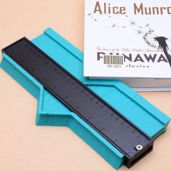 Contour shaper radian ruler in ABS material for woodworking, 5 inch and 10 inch sizes, blue colour
