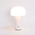 USB-powered table lamp with charging port in black, green, orange, or white colour options.