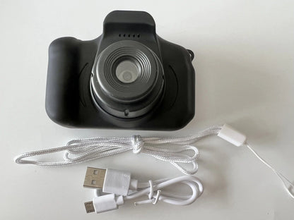 Playful X2 HD Mini Digital Camera for Kids with Durable Silicone Body, Vibrant Display, and Creative Filters