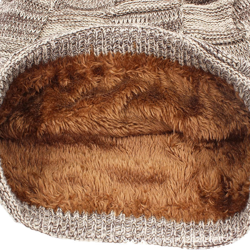 Unisex wool knitted beanie in various colors for winter warmth