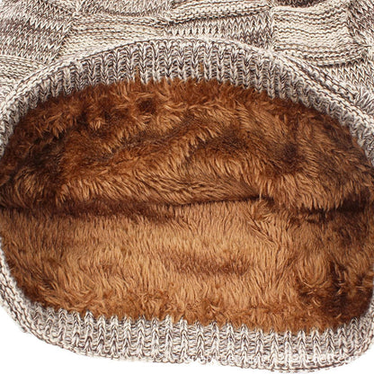 Unisex wool knitted beanie in various colors for winter warmth