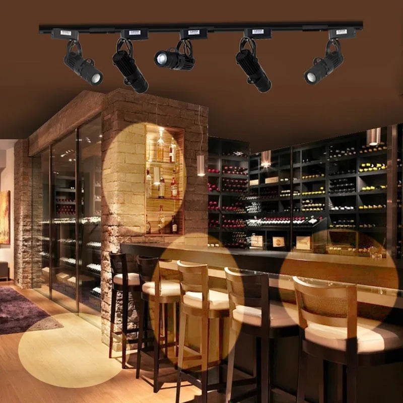 LED spotlight adjustable focus ceiling light aluminium shell 3000K warm white 6000K cool white