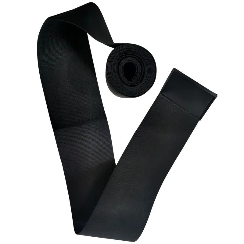 Waist trainer exercise restraint belt showing 10cm width and adjustable length options