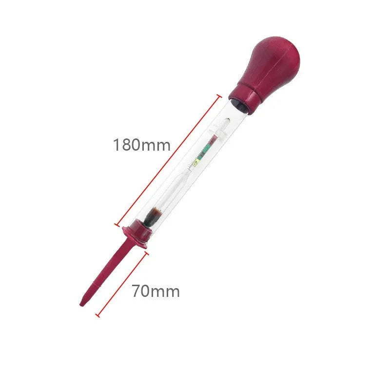 330mm red and black glass electrohydraulic hydrometer for automobile battery electrolyte density measurement