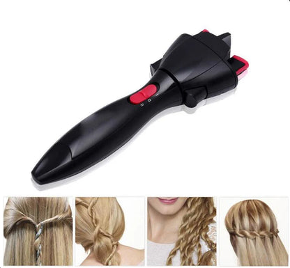 Automatic Hair Braider with USB and battery power options for easy hairstyling