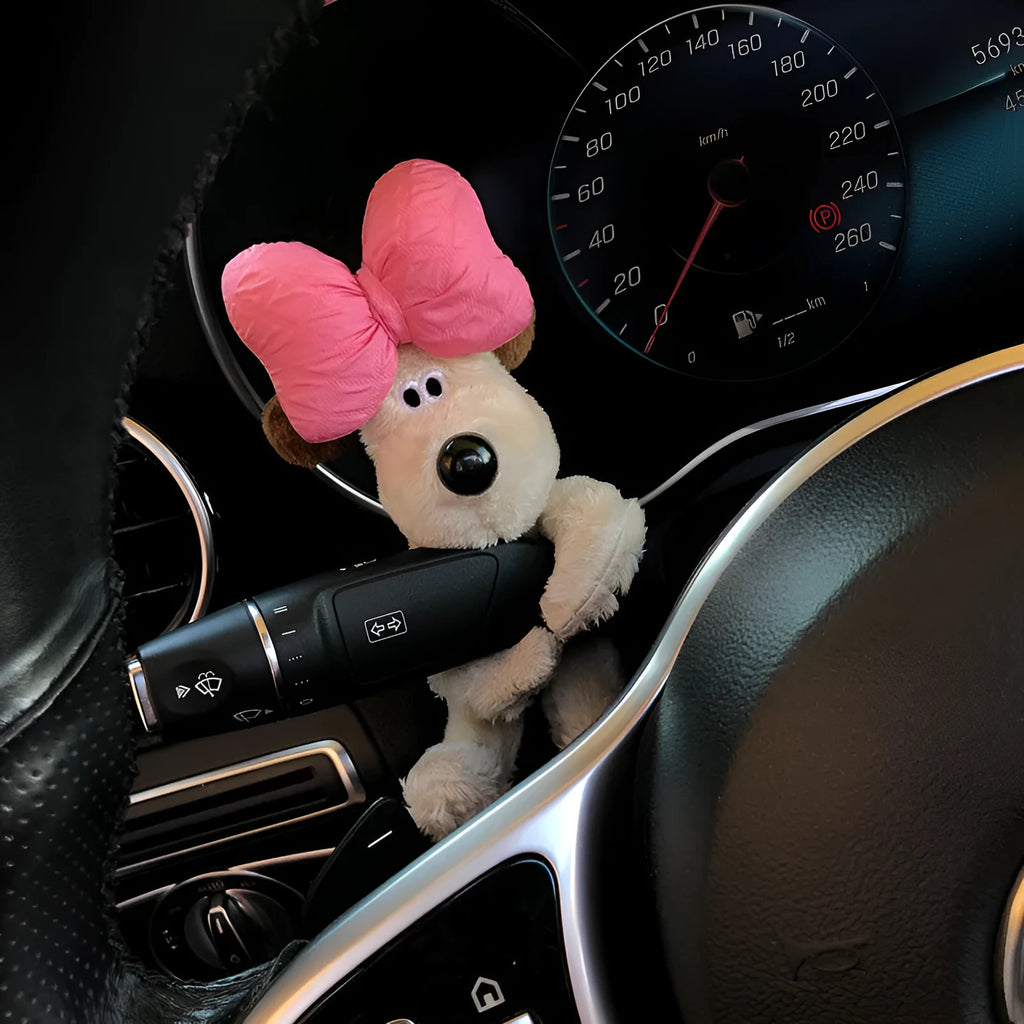 Cotton pilot dog car decoration doll showing one of thirteen character design variations