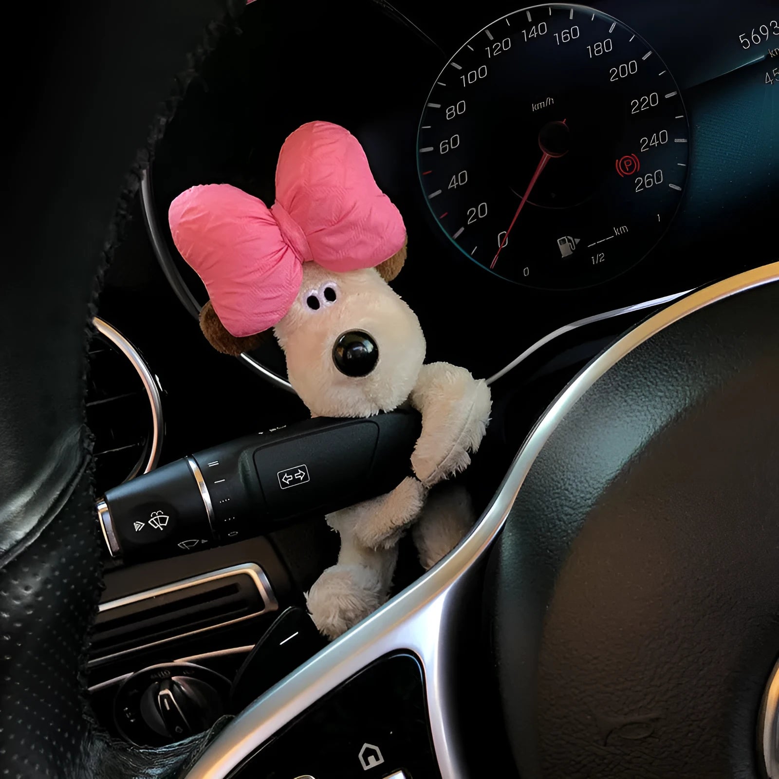 Cotton pilot dog car decoration doll showing one of thirteen character design variations