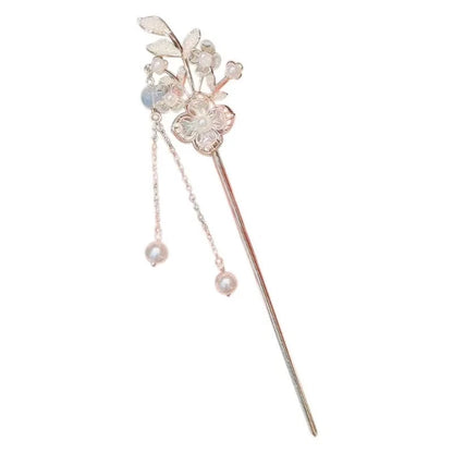 Lily of the Valley alloy flower hairpin with electroplating finish