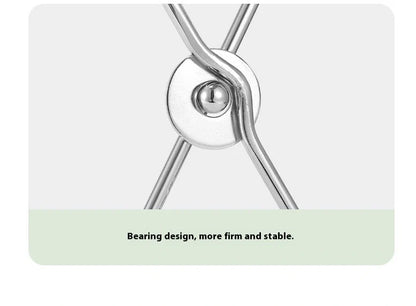 Silver stainless steel folding garbage bag bracket with Korean-style design for outdoor use