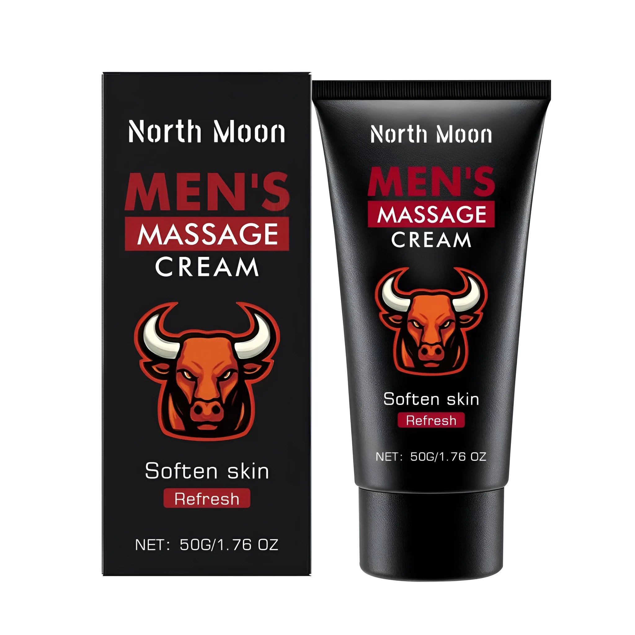 Men's massage cream 50g tube with ginseng root oil, Ginkgo biloba and tea tree oil