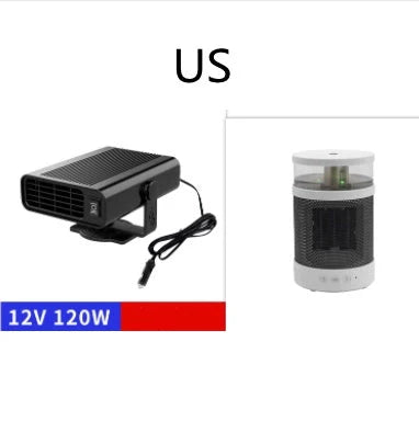 Universal Car Defrost Heater with 360-degree rotation for 12V/24V vehicles