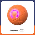 Rubber pet toy in orange red with anti-disassembly and self-hi relieving features for dogs and cats