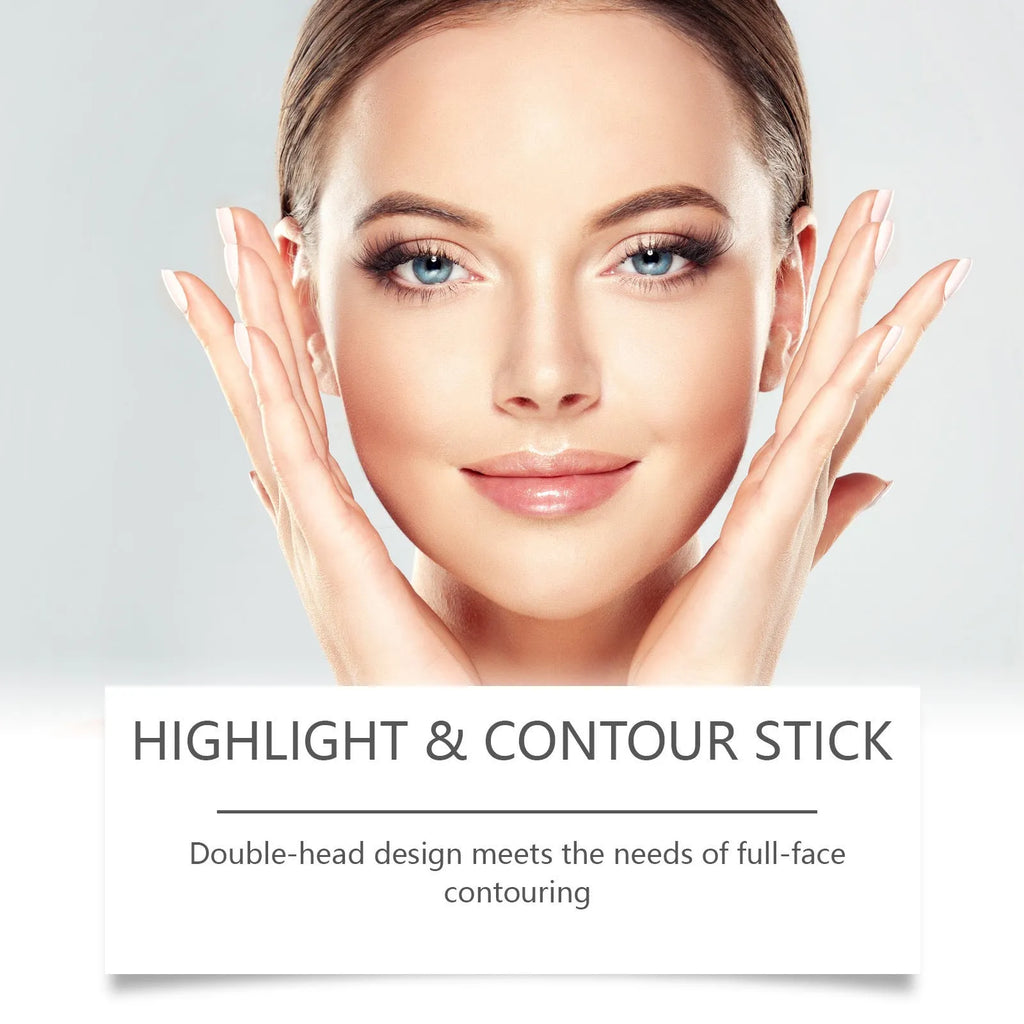 ZEPHOCO 2-in-1 cream highlighter and contour stick in a grooming stick format