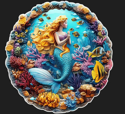 PuzzlesUp Round And Rectangle Wooden Box - Handcrafted Storage Solution