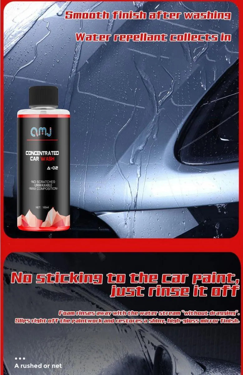 100 ml bottle of concentrated car paint decontamination and polishing high foam cleaner.