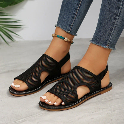 Breathable mesh sandals in various colors, perfect for summer beach and casual wear