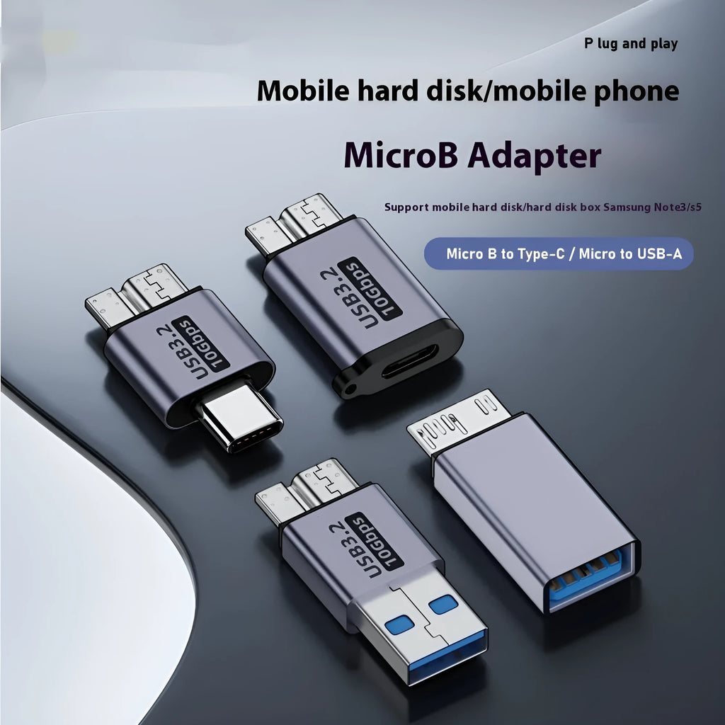 USB AM to Micro-B adapter cable for connecting older mobile hard drives and devices to computers