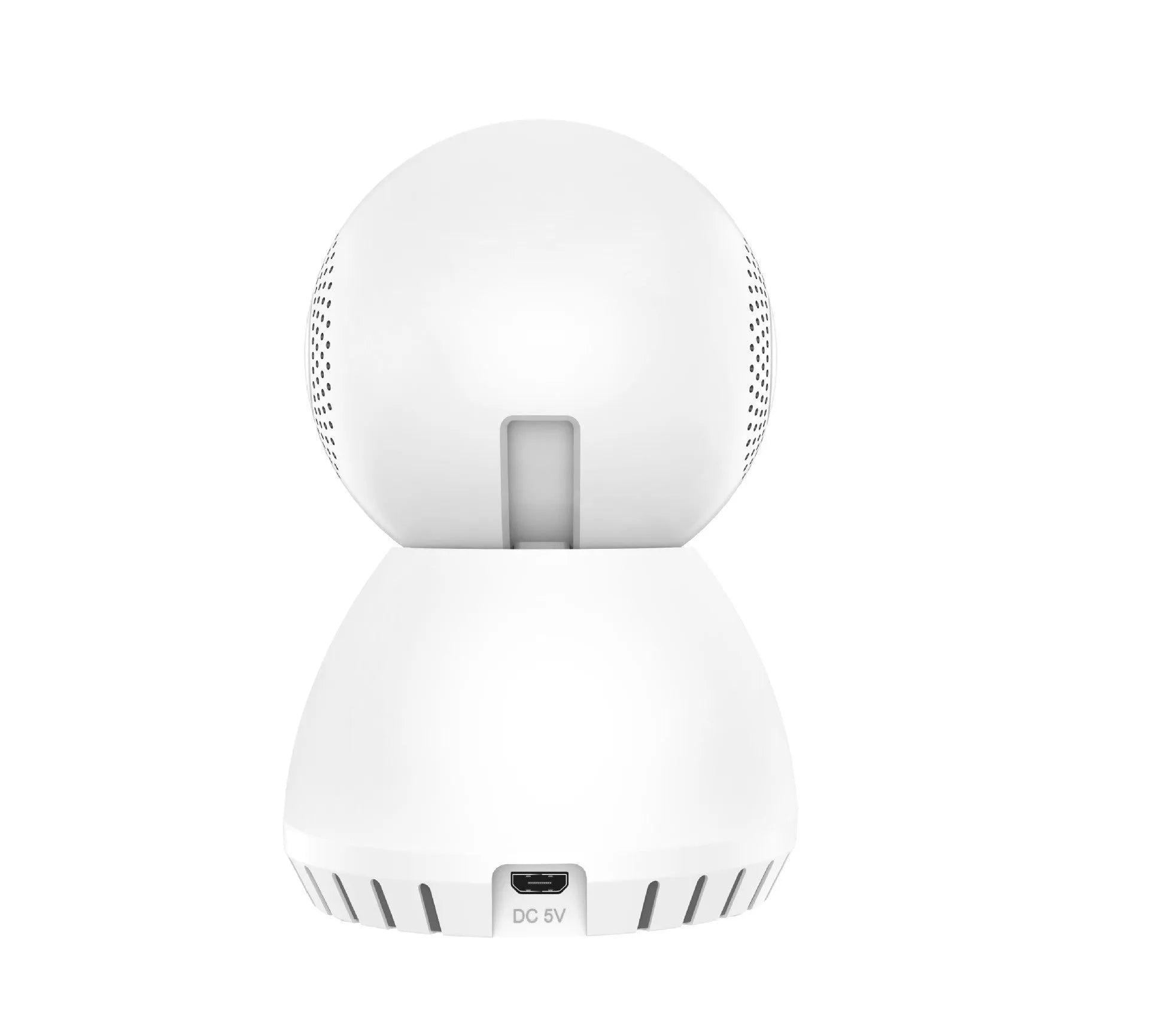 White dual-frequency wireless home security camera with 1080p HD resolution and mounting bracket