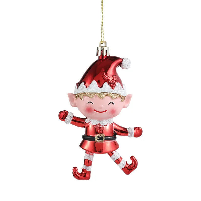 Plastic cartoon pendant in Snowman style for bag or keychain decoration