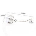 Mini retro metal photo prop decorations in gold and silver colours, 5x2cm size