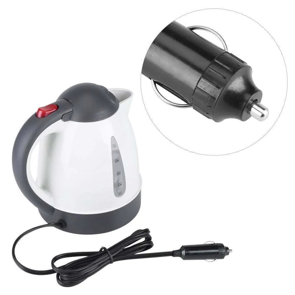 12V 24V 1000ml ABS travel kettle for vehicle use