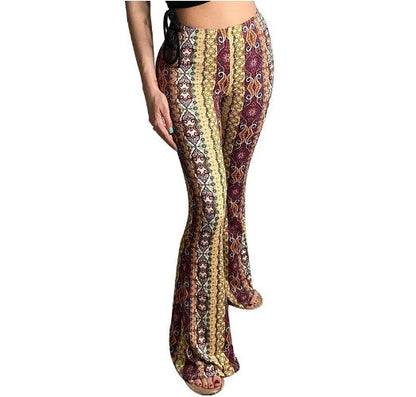 Stylish high elastic tight pants for women in various colors and prints