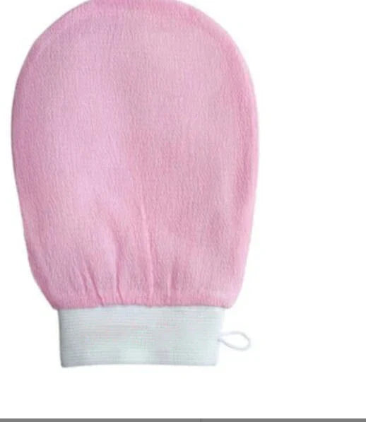 Single Layer Rayon Bath Rub Towel in various colors for gentle skin exfoliation