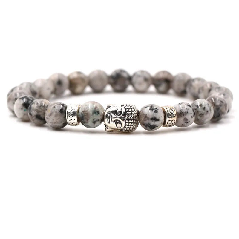 Natural stone stretch bracelet with Tigereye and coloured beads, 19cm circumference.