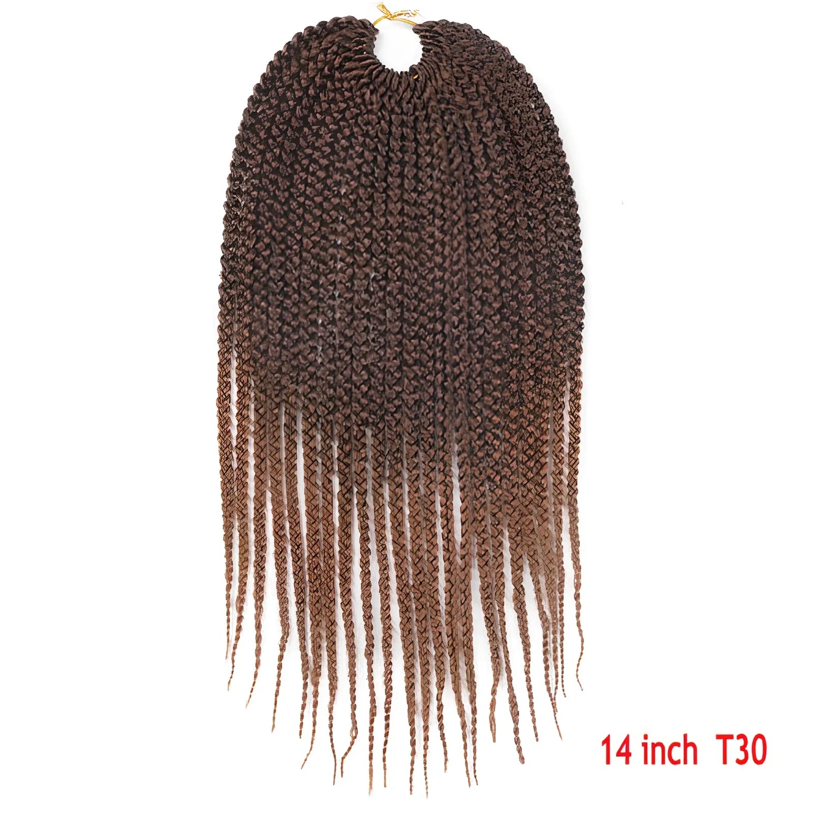 Crochet Senegal box braids extensions in 18 inch 1B colour, three silk braids per piece for easy hair installation