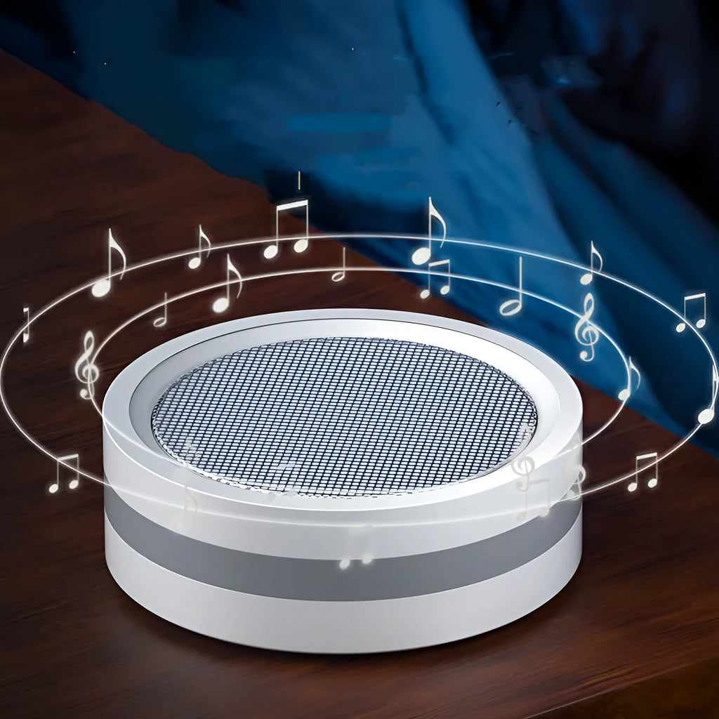 Portable wireless ABS Bluetooth speaker in black, 80x36mm, with USB power and built-in battery