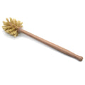 Large beech wood handle cleaning brush with sisal bristles, 34.5cm long, for bottle cleaning