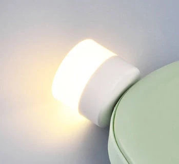 Compact USB LED night light in multiple colours for eye protection and portable use