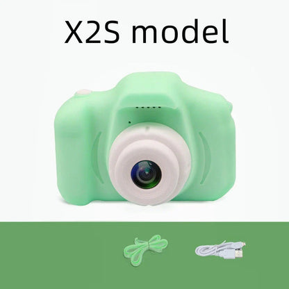 Playful X2 HD Mini Digital Camera for Kids with Durable Silicone Body, Vibrant Display, and Creative Filters