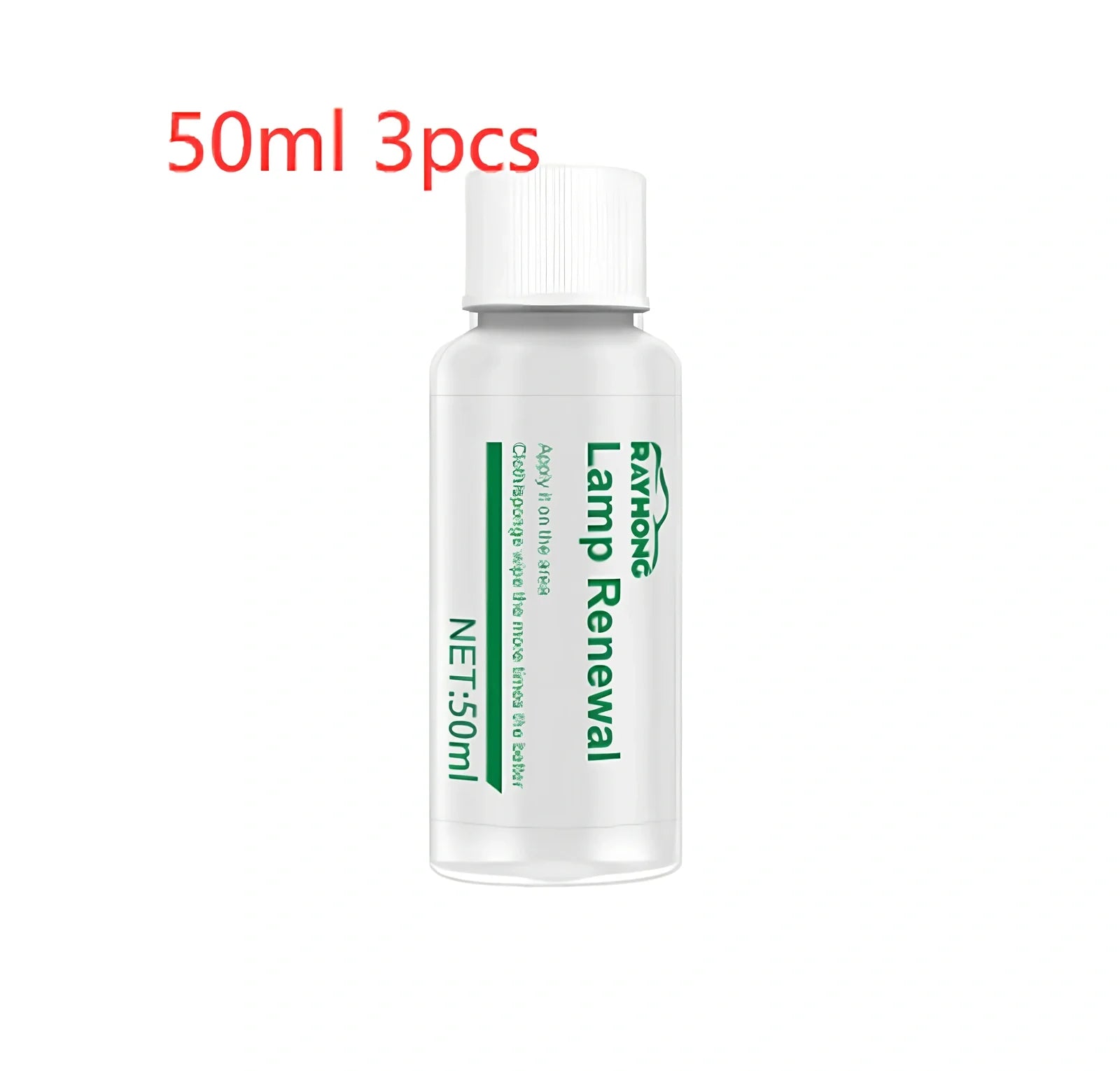 20ml automobile headlight repair liquid bottle for oxidation and yellowing restoration, with sanding steps for clear lenses