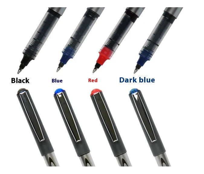 0.5mm water-based quick-drying signature pen with plastic barrel in multi-colour 12-pack