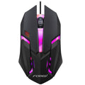 Black 104-key backlit gaming keyboard and mouse combo with USB connectivity