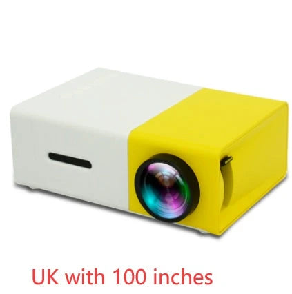 Portable home cinema mini projector with 3D HD LED display, HDMI, USB, and 1080P resolution