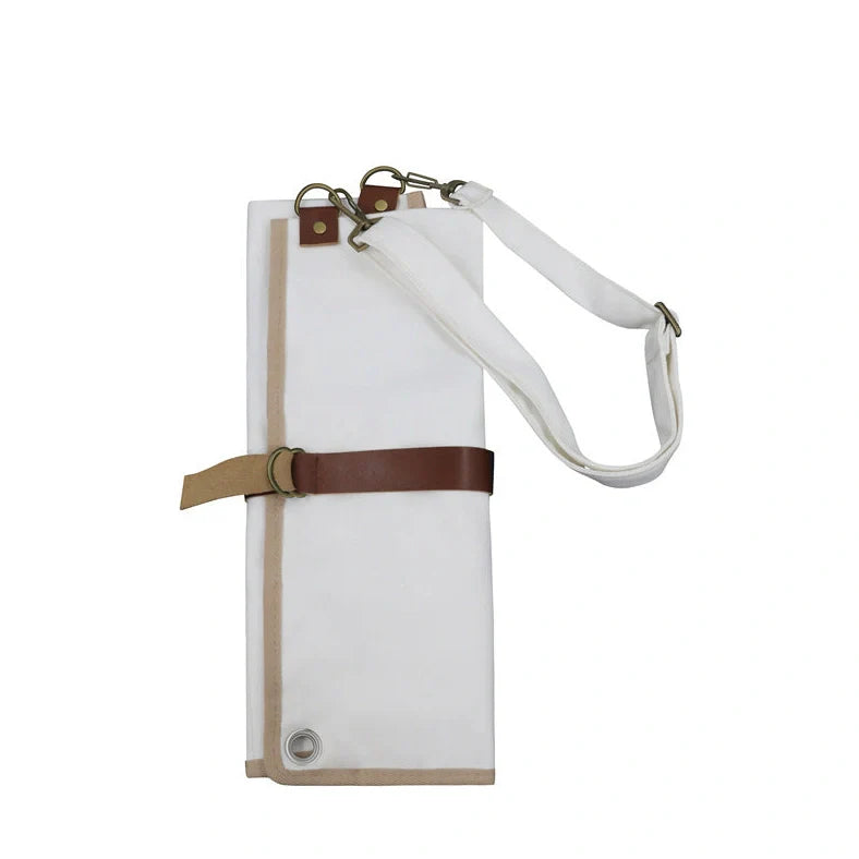 Camping tableware storage bag with 44x38cm dimensions and hanging feature for outdoor utensil organisation