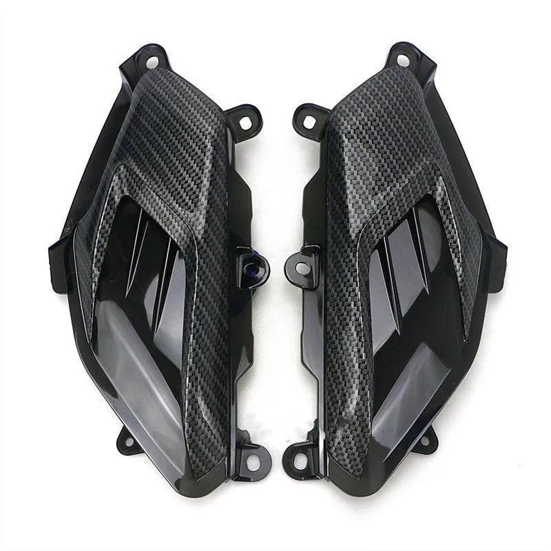 Pair of Yamaha NMAX replacement side lamps with carbon fibre decoration and coloured LED options