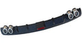 PP plastic automotive rear bumper spoiler in black or silver black finish