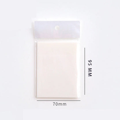 Waterproof PET transparent sticky notes in cartoon shapes for durable note-taking