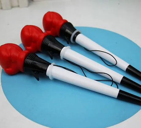 Pressure relief boxing pen with plug-in sleeve design and black 0.7mm bullet tip