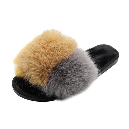 Cozy and chic women's plush house slippers in various colors and sizes